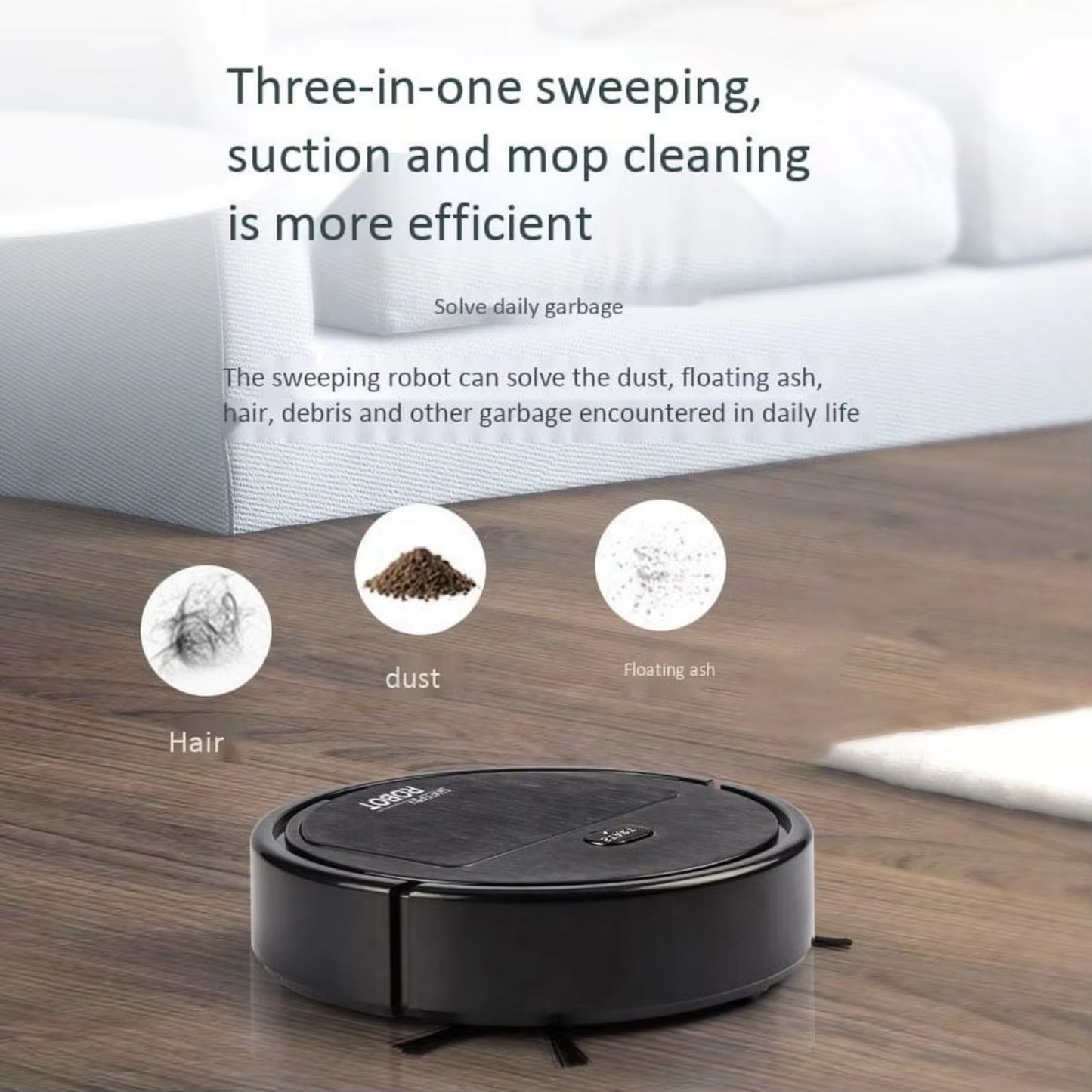 Smart 3-In-1 Household Cleaning Robot Vacuum - Automatic Cleaner