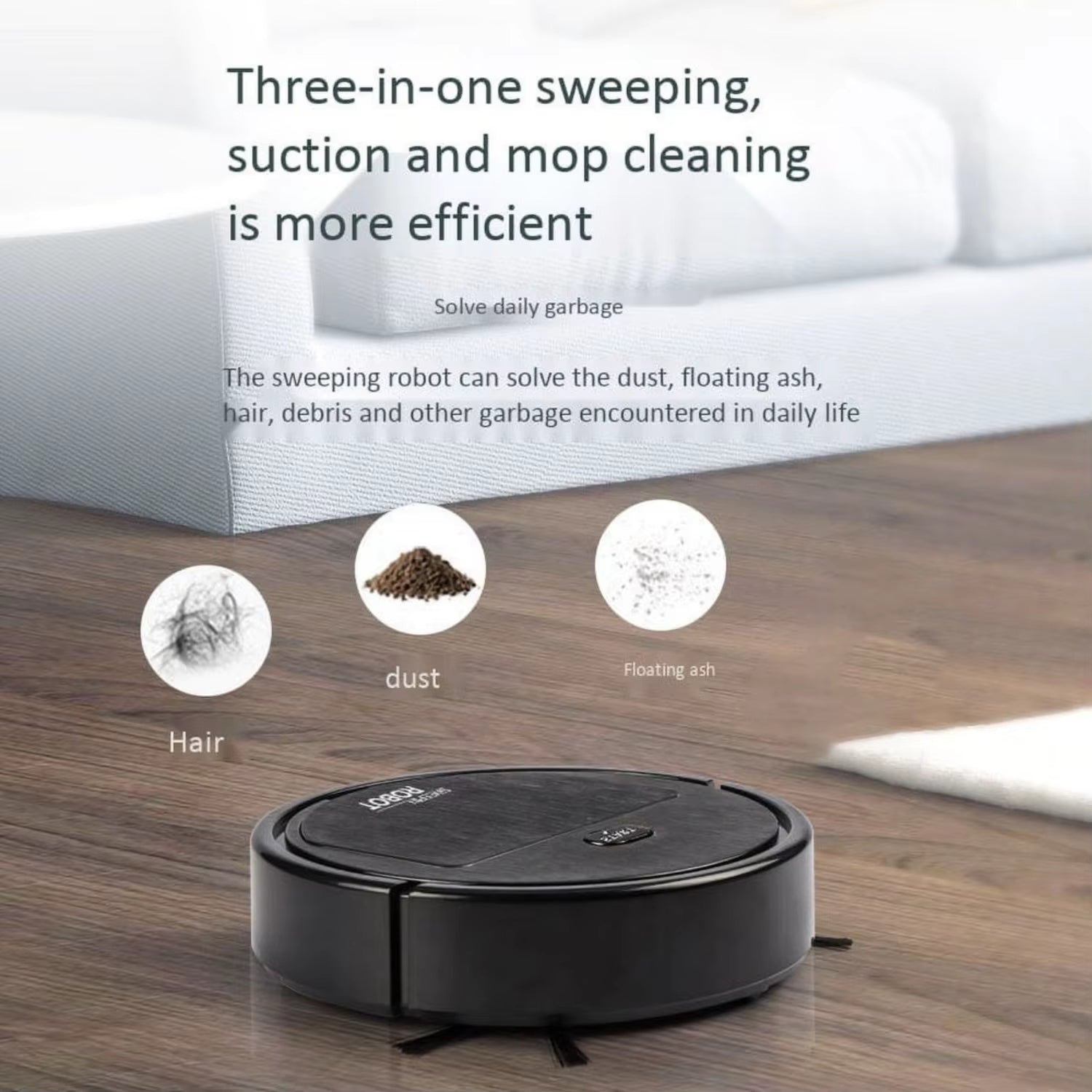 Smart 3-In-1 Household Cleaning Robot Vacuum - Automatic Cleaner